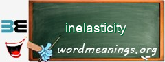 WordMeaning blackboard for inelasticity